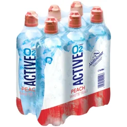 Active O2 Peach White Tea Pet (6X 50cl)