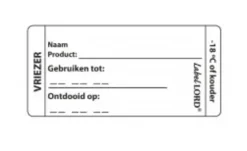 Etiket labellord vriezer (250 stuks)