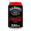 Jack daniel’s & Coca Cola Zero Blik (12x 33cl)