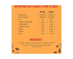 John Altman Mixed Nuts Maple Syrup Chilli Zakje (12x45gr)
