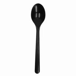 Lepel Herbruikbaar Zwart PP 185mm (50 stuks)
