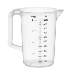 Maatbeker kunststof (1 liter)