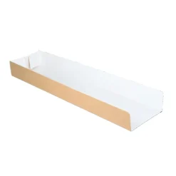 Panini bakje 28x7x3cm kraft/wit (1000 stuks)