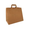 Papieren Draagtas Groot 32+17x27cm bruin (250 stuks)