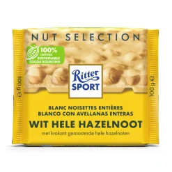 Ritter Sport wit hele hazelnoot (10x 100gr)