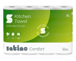 Satino Comfort Keukenrol 2 Laags 64 vel (8x 4 rol)
