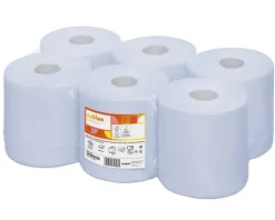 Satino Comfort Midi Poetsrollen Blauw 1-laags (6x300m)