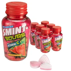 Smint Sours Aardbei Pot (6x 70 stuks)